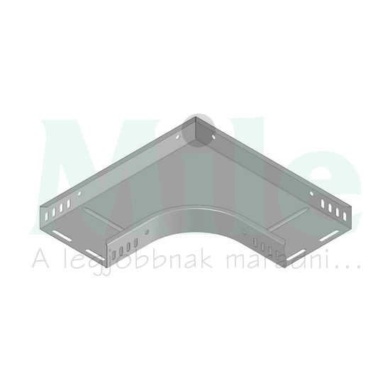 Kábeltálca 90° idom 200mm x 110mm-mag. 90° szalaghorganyzott acél O KOPOS